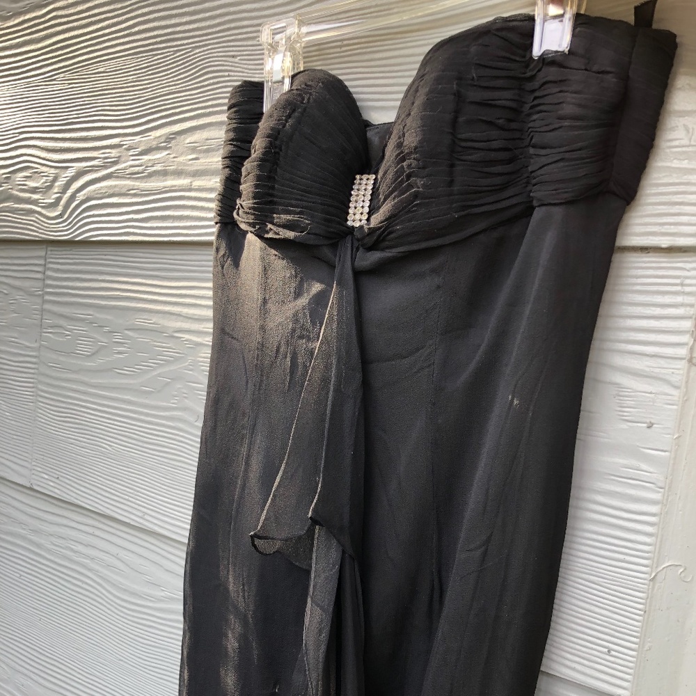 Tiffany Designs Black Prom Dress